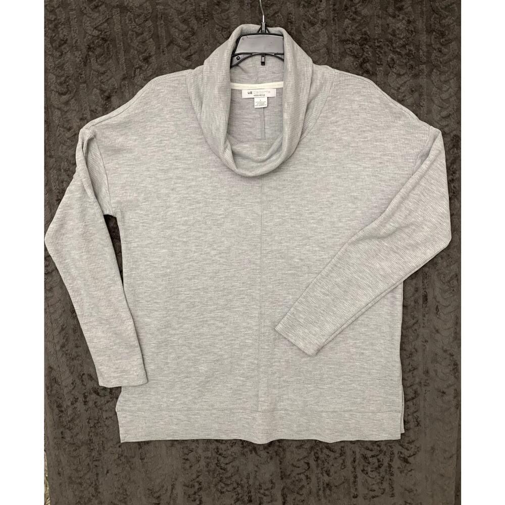 Cowl Neck Thermal Pullover Liz Claiborne Weekend Women's Size L